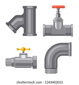 Vector design of pipe and tube sign. Collection of pipe and pipeline stock vector illustration. Vector design of pipe and tube sign. Collection of pipe and pipeline stock vector illustration.