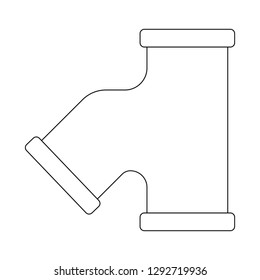 Vector design of pipe and tube sign. Set of pipe and pipeline stock symbol for web.