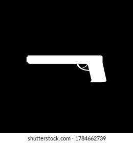 A vector design of a pistol