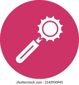 Vector Design Pizza Cutter Symbol Style