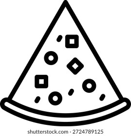 Vector Design Pizza Slice Icon Style
