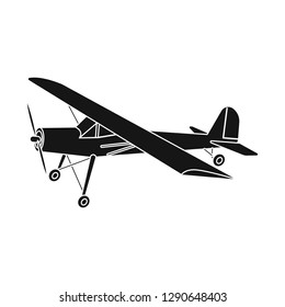 Vector design of plane and transport icon. Collection of plane and sky stock vector illustration.