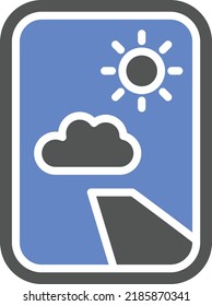 Vector Design Plane Window Icon Style