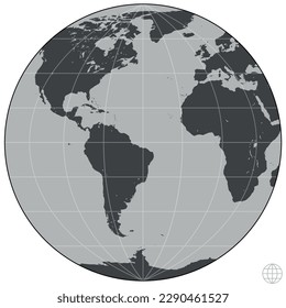 Vector design of the planet earth, design of the terrestrial sphere