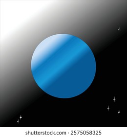 vector design of planet in space