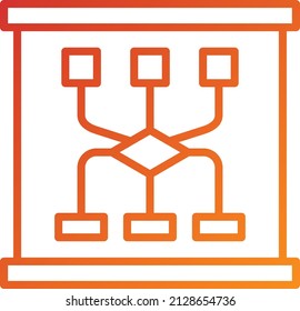 Estilo de icono de planificación de diseño de vectores