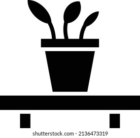 Estilo de icono de planta de diseño de vectores