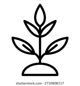 Estilo de icono de planta de diseño de Vector