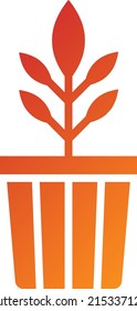 Vector Design Plant Pot Icon Style