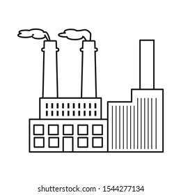 Vector design of plant and refinery icon. Web element of plant and urban stock vector illustration.