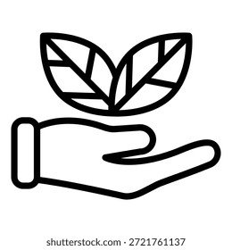 Estilo de icono impulsado por plantas de diseño de Vector