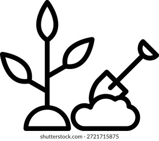 Estilo de Ícone de Plantação de Design de Vetor