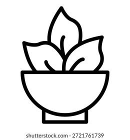 Estilo de Ícone de Planta de Design de Vetor