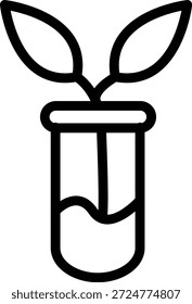 Diseño de Vector Plany Test Tube Icon Style