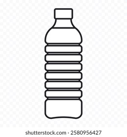 Vector design of plastic bottle of vegetable oil.