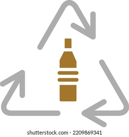 Vector Design Plastic Recycle Icon Style