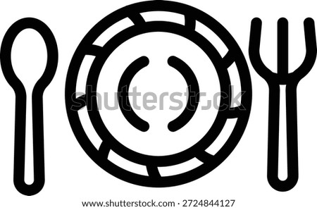 Vector Design Plate Icon Style