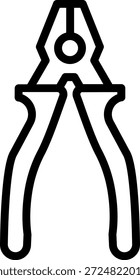 Vector Design Pliers Icon Style