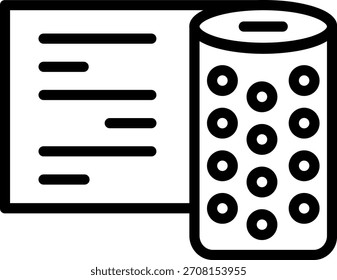 Vector Design Plsatic Wrap Icon Style