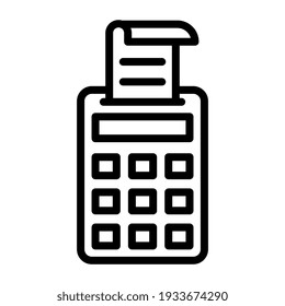 Vector design of point of sale, pos icon