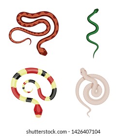 Vector design of poison and evil icon. Collection of poison and bite vector icon for stock.