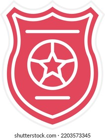 Vector Design Police Badge Icon Style