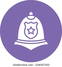Vector Design Police Helmet Icon Style