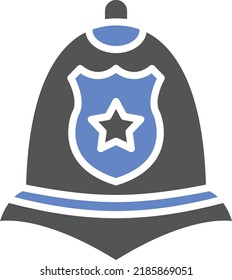 Vector Design Police Helmet Icon Style