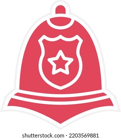 Vector Design Police Helmet Icon Style