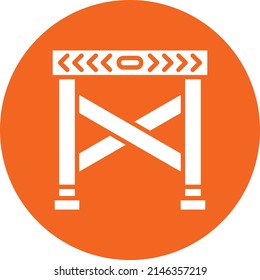 Estilo de icono de la línea de policía de diseño de vectores