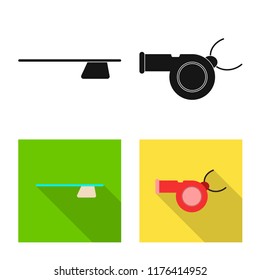 Vector design of pool and swimming icon. Collection of pool and activity stock symbol for web.