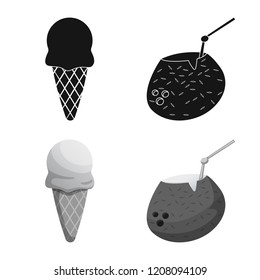 Vector design of pool and swimming icon. Set of pool and activity vector icon for stock.