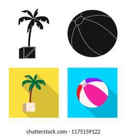 Vector design of pool and swimming logo. Set of pool and activity stock vector illustration.