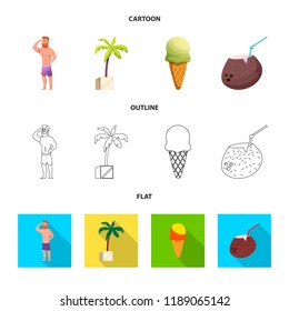 Vector design of pool and swimming logo. Set of pool and activity stock vector illustration.
