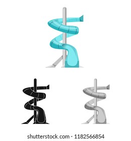 Vector design of pool and swimming sign. Collection of pool and activity stock vector illustration.