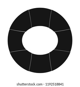 Vector design of pool and swimming symbol. Collection of pool and activity stock symbol for web.