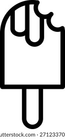Estilo de Ícone de Popsicle de Design de Vetor