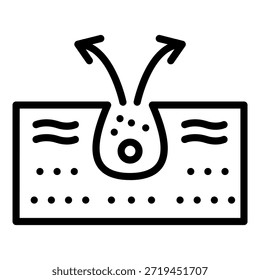 Estilo de Ícone de Poro de Design de Vetor