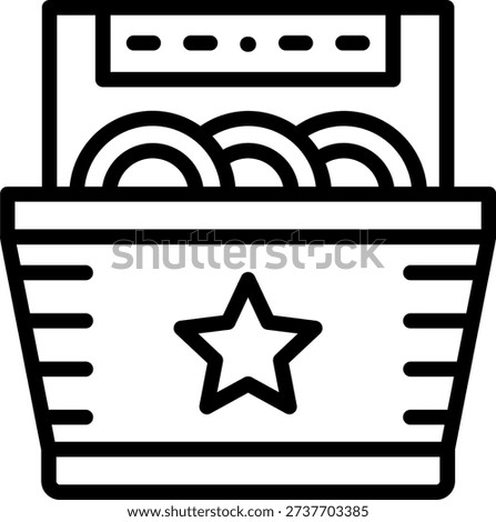 Vector Design Portable Dishwasher Icon Style