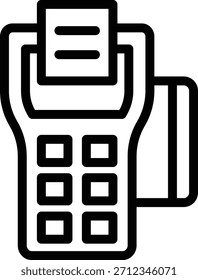 Vectordesign Pos Terminal-Symbolstil