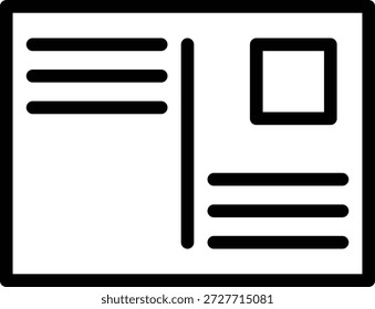 Estilo del icono de la postal del diseño del Vector