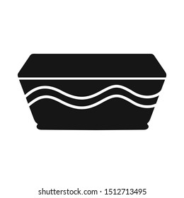 Vector design of pot and ceramic logo. Web element of pot and brown vector icon for stock.