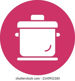 Estilo de icono de la olla de diseño del vector