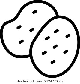 Vector Diseño Patatas Icon Style