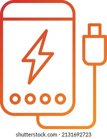 Vector Design Power Bank Icon Style