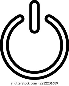 Vector Design Power Button Icon Style