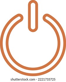 Vector Design Power Button Icon Style