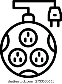 Estilo de Ícone de Faixa de Potência de Design de Vetor