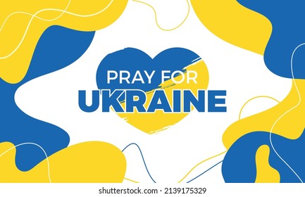 Vector design to pray for Ukraine