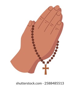 Vector design of praying hands